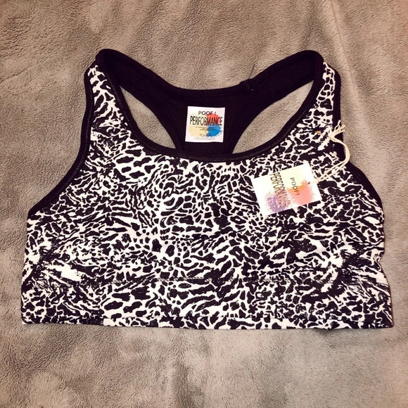 POOF PERFORMANCE NWT cheetah sports bra S - Picture 2 of 9